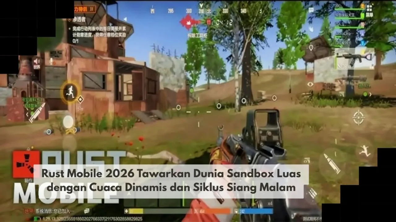 Rust Mobile 2026 Tawarkan Dunia Sandbox Luas dengan Cuaca Dinamis dan Siklus Siang Malam