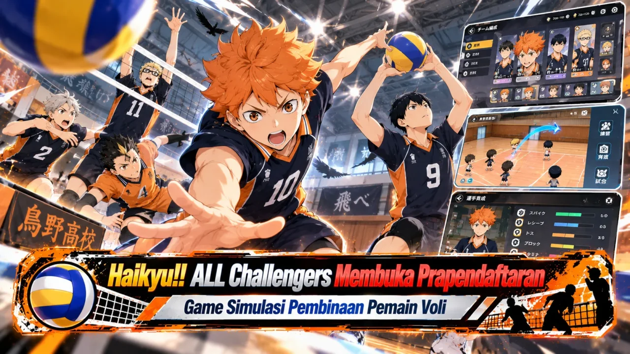 Haikyu!! ALL Challengers Membuka Prapendaftaran Game Simulasi Pembinaan Pemain Voli