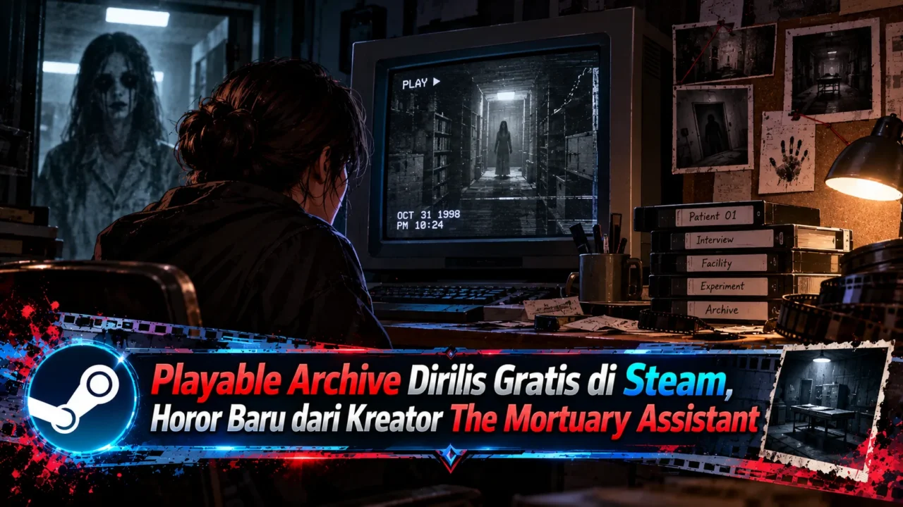 Playable Archive Dirilis Gratis di Steam, Horor Baru dari Kreator The Mortuary Assistant