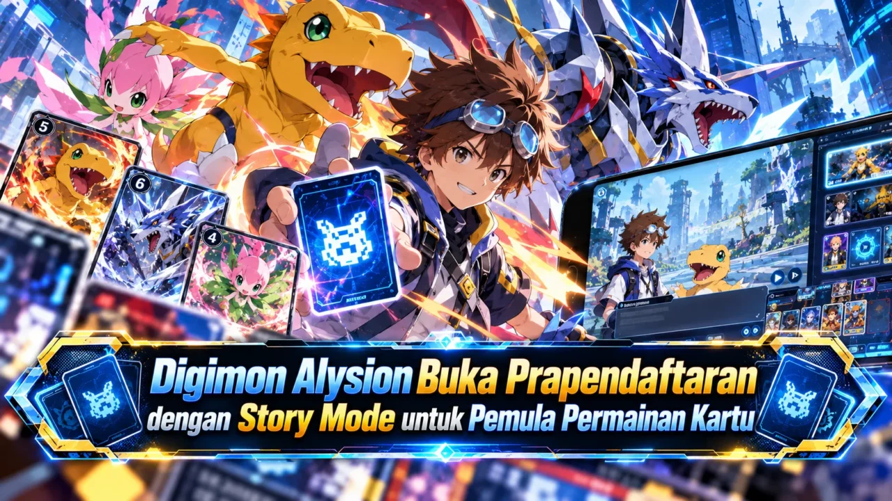 Digimon Alysion Buka Prapendaftaran dengan Story Mode untuk Pemula Permainan Kartu