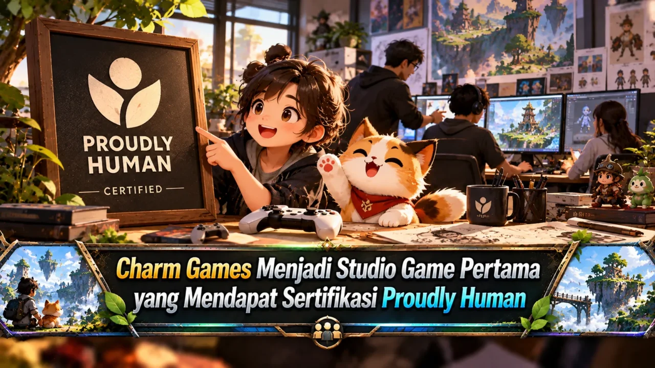 Charm Games Menjadi Studio Game Pertama yang Mendapat Sertifikasi Proudly Human